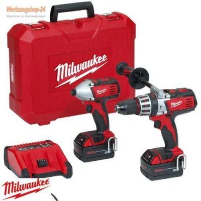 Milwaukee Powerpack HD18PP2A 18V Schlagbohrschrauber und