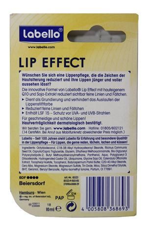 labello Q10 & Soja Extract Lip Effect Lippenpflegestift Balsam