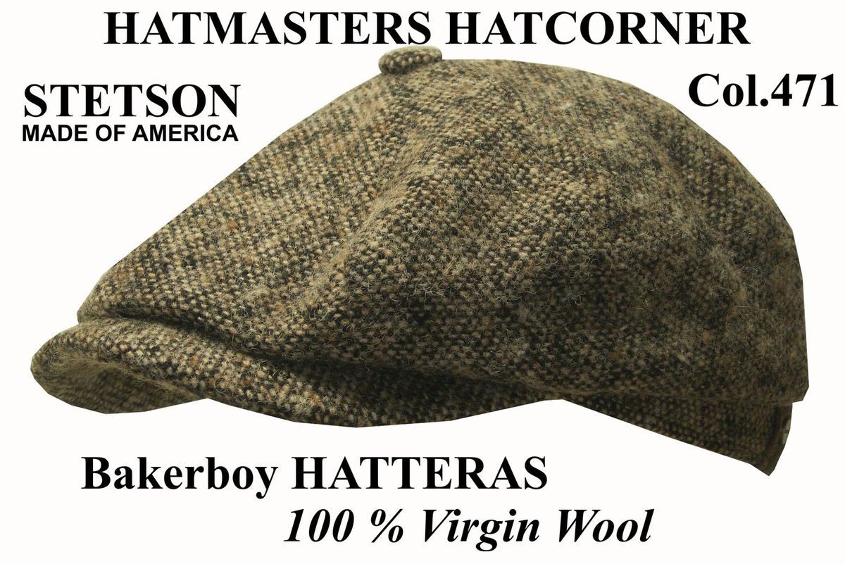 KAPPE BAKERBOY HATTERAS DONEGAL 100 % SCHURWOLLE 471 NEU TREND