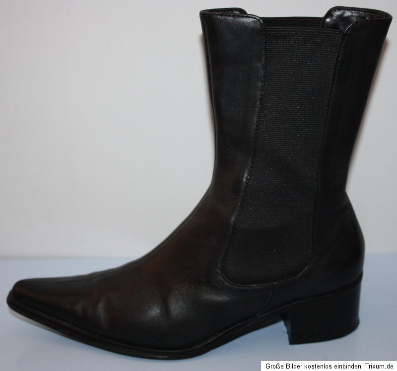 Schöne Damen Leder Stiefeletten 37 TOP