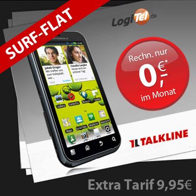 Handy+Telekom Talkline Vertrag 4800 Freiminuten & 478€ Cash