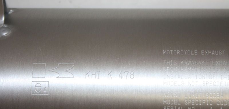 Auspuff Kawasaki ZX 10 R Schalldämpfer Endtopf KHI K 478 NEUWERTIG