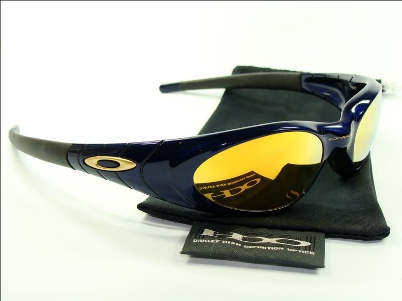 OAKLEY EYE JACKET 2.0 MIDNIGHT 24K SONNENBRILLE SPLICE RACING FLAK