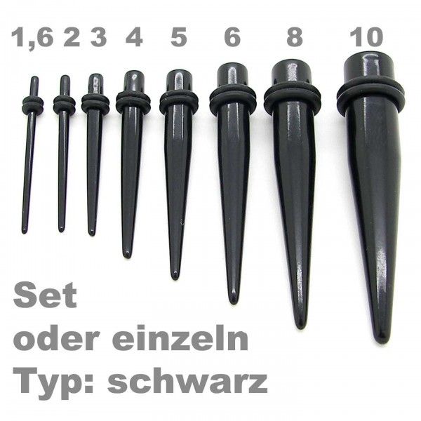 10 mm Set Dehnstab Tunnel Plug Dehnungsset Expander Taper double