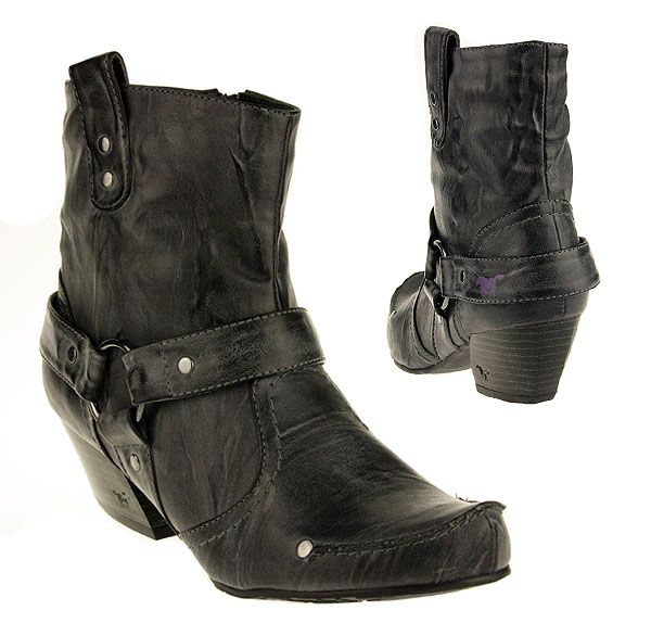 MUSTANG Damen Stiefelette TOP COWBOY Stiefel Gr.37 NEU