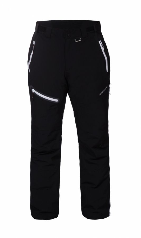 ICEPEAK Herren Stretch Elasthan Skihose Mikko Schwarz Weiss 10.000 WS