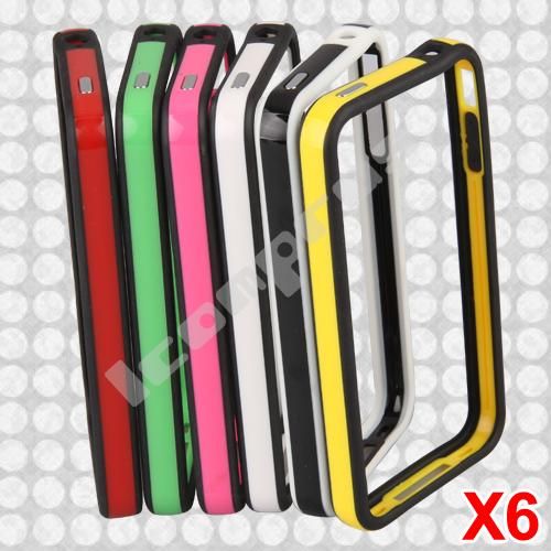 6X Schutz Schale Etui Gehäuse Bumper Rahmen für iPhone 4S