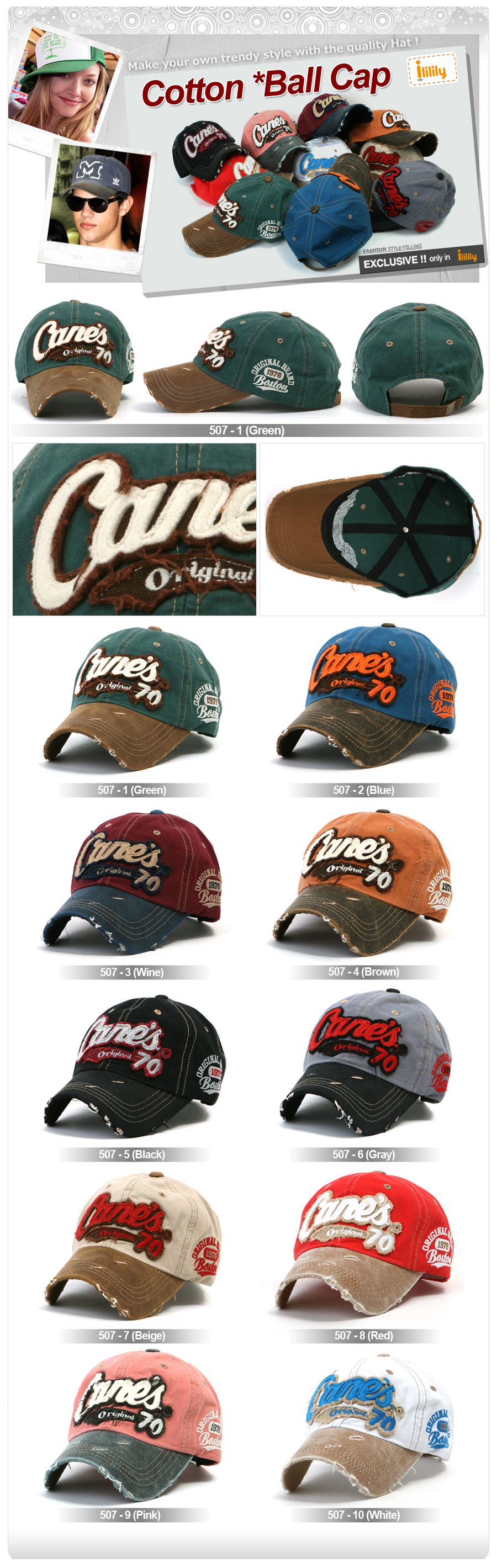 Mens Visor Hats Ball cap Baseball Caps Trucker Hat M size 507