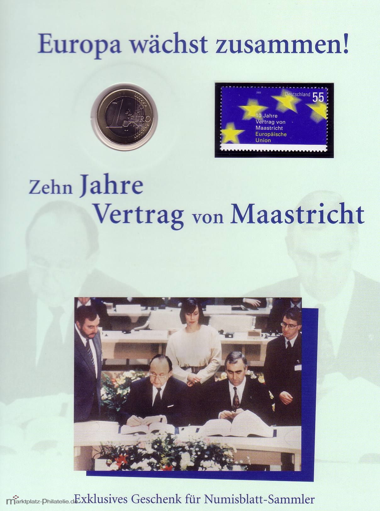 Numisblatt Jahresgabe 2003 Europa wächst zusammen