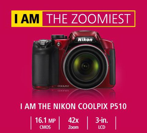 Nikon COOLPIX P510 16.1 MP Digitalkamera   Rot, DEMOWARE