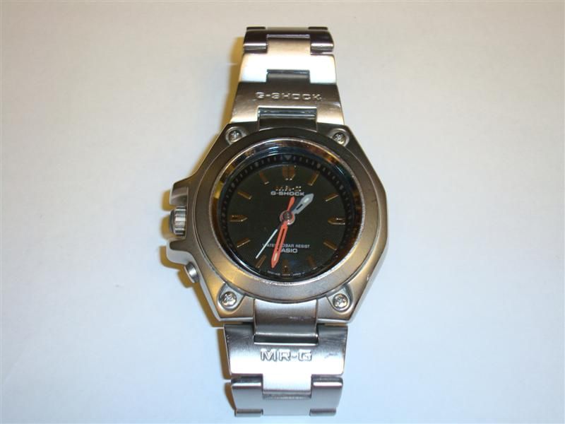 VINTAGE CASIO G SHOCK MR G Analog MRG 120 WR200M Watch RARE