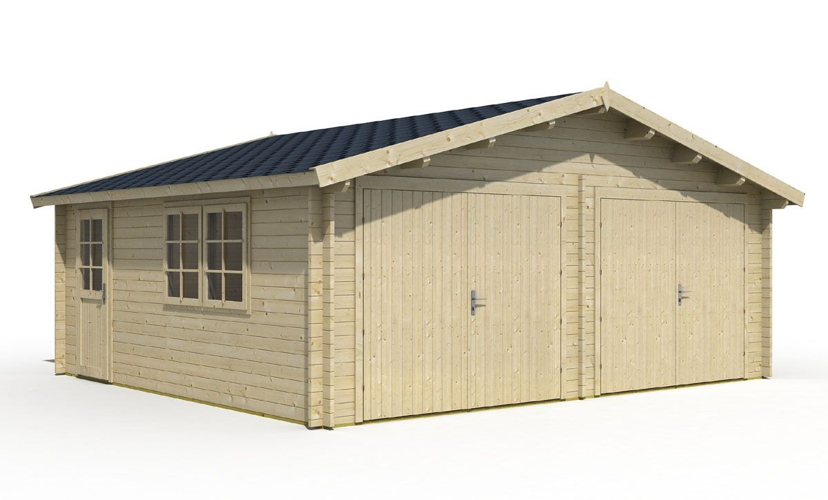 Holzgarage ,Gartenhaus ,Carport ,Blockhaus 595 x 530 cm