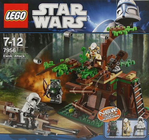 Enthält die Minifiguren Scout Trooper mit Speeder Bike, Logray und