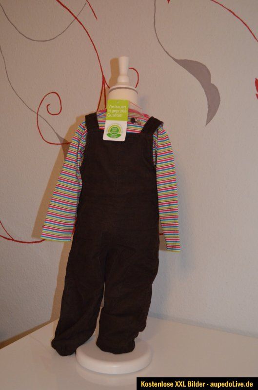 NEU Baby Mädchen 2 teiler Shirt + Latzhose Gr. 86 Topolino Topomini