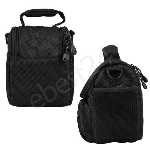 Nylon Kamera Foto Tasche für Nikon P80 P90 schwarz gepolstert