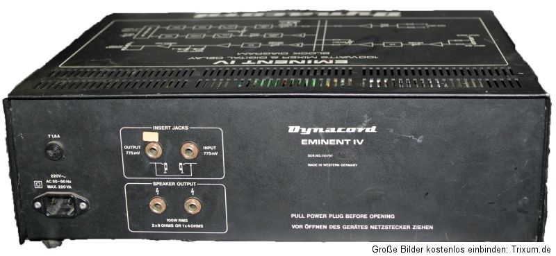 100 Watts Mixer & Digital Delay Dynacord Dynacord Eminent IV 