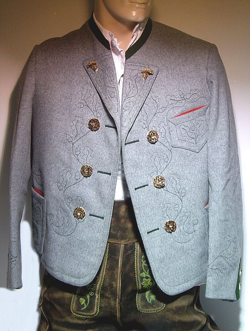 Tegernseer Trachten Herren Jacke gestickt Gr.50/52