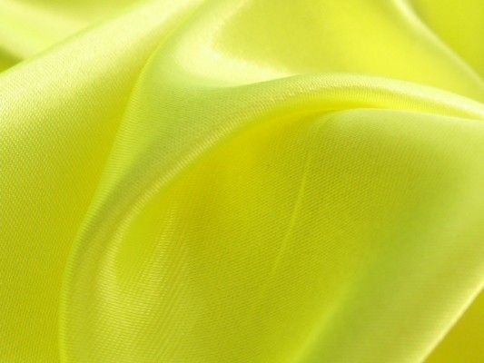 3m Stoffe edel Satin Neon Grün Gelb #581/109