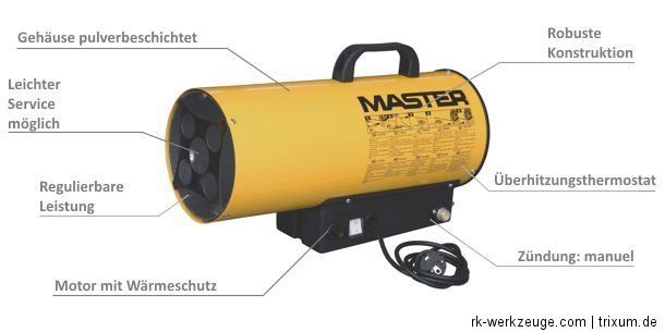 MASTER Gasheizgerät Heizlüfter BLP 33 M   30 kW