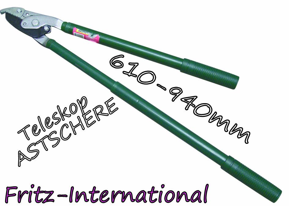 Amboss Schere Gartenschere 610 940mm AUSZIEHBAR bis 45mm Äste