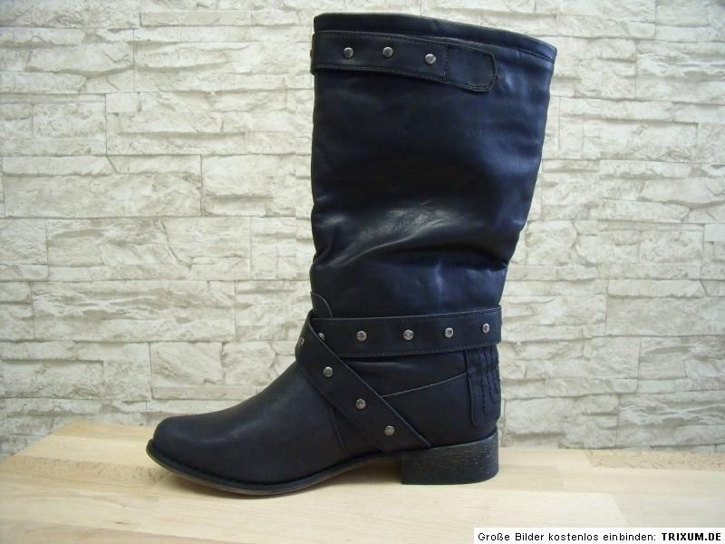 WundeschöneElegante Damen Stiefel in Farbe Schwarz.