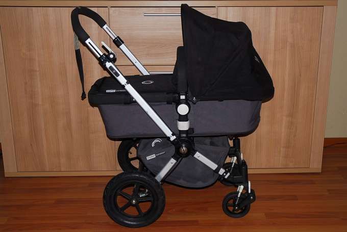 MEGA SET~ Bugaboo Cameleon Kinderwagen Canvas ~ ANTHRAZIT / SCHWARZ