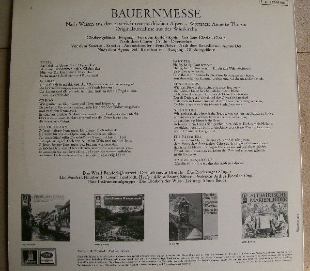 LP Bauernmesse aus der Wieskirche # 642