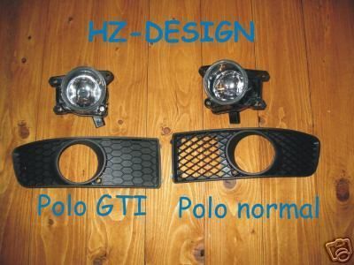 VW Polo 6N2 Nebelscheinwerfer NSW SET + Blenden NEU 