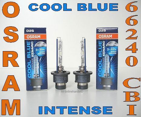 2x OSRAM D2S COOL BLUE INTENSE 66240 CBI 5000 K NEU/NEW