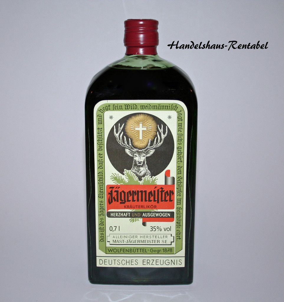 Jägermeister Retro   Flasche 35% 0,7 Ltr. Kräuterlikör Limitiert