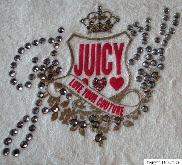 JUICY COUTURE Samt Geldbörse/Purse *NEU* Glitzer, Portemonnaie/Clutch