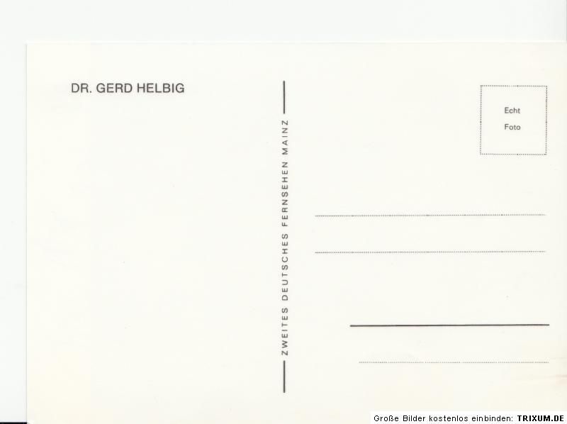 Dr. Gerd Helbig ZDF TOP AK 70er Jahre Orig. Sign. +32925