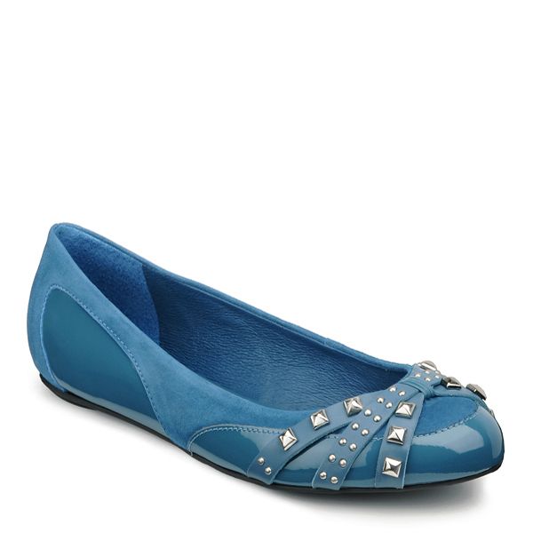 Buffalo Ballerinas 16499 667 Echtleder BLAU NEU Reduziert