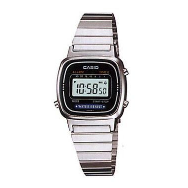 CASIO JAHRGANG KLASSISCH LA670WA SILBER DIGITAL UHR NEU