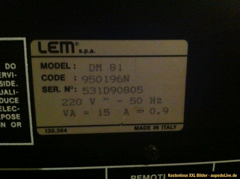 Lem DM 81 Discomixer DJ Mischpult TOLL