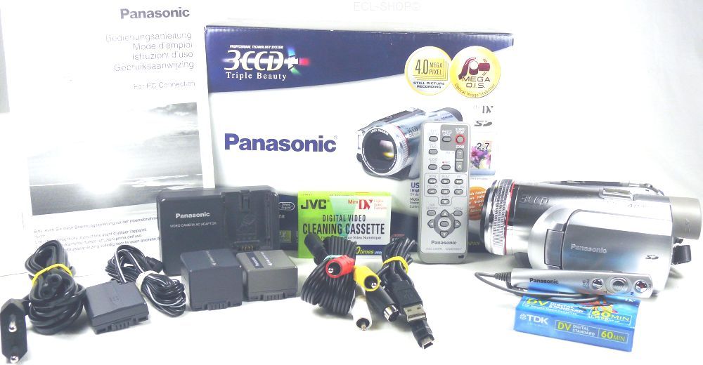 3CCD MiniDV Camcorder PANASONIC NV GS500 TOP Zustand + Zubehörpaket