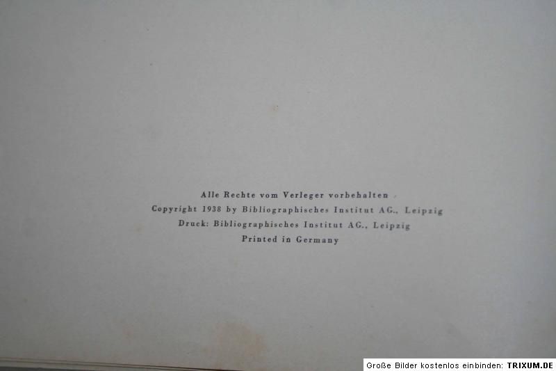 Meyers Grosser Hausatlas Atlas Leipzig 1938 Dr. Lehmann