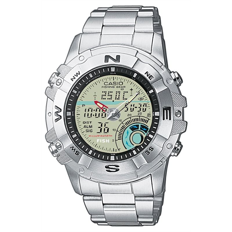 Casio Fishing Timer Ana Digi Herren Uhr AMW 706D 7AVEF UVP 99,90