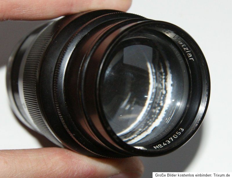 Leitz Leica Hektor f=7.3 cm 11.9 von 1938 M39 Objektiv Lens