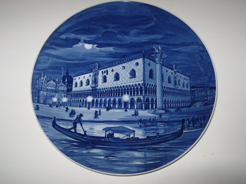 Meissen Wandteller 1976 Venedig Dogenpalast   Venezia Palazzo Ducale 1