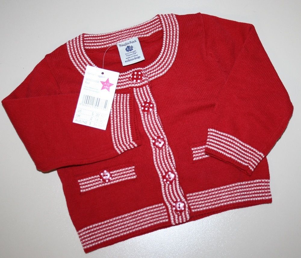 Pumpkin Patch Bolero – Strickjacke rot Größe wählbar NEU