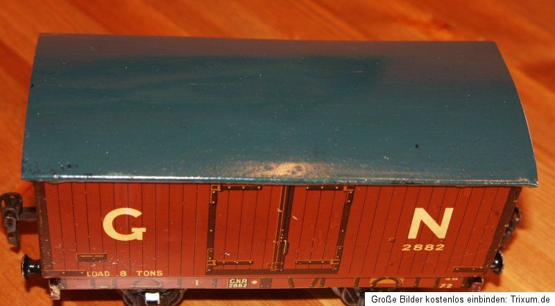 Märklin 2882 GNR Spur1 englischer gedeckter Güterwagen Spur 1