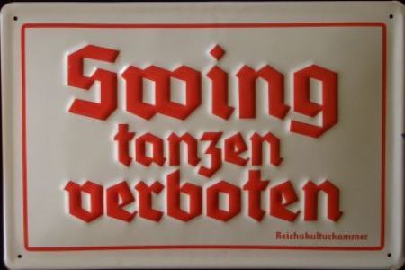 SWING TANZEN VERBOTEN   Blechschild Schild 20x30cm