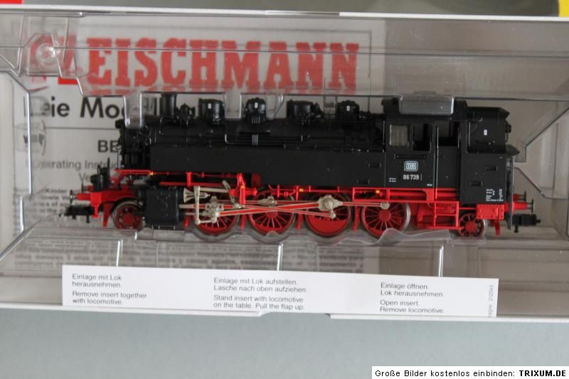 Fleischmann 4086 K Dampflok Baureihe 86 739 DB Spur H0 OVP