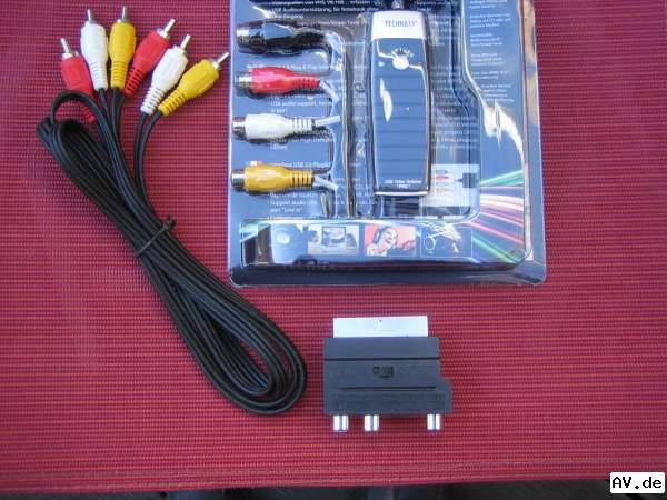 Videorecorder USB/Scart Anschluss Set für PC o.Notebook