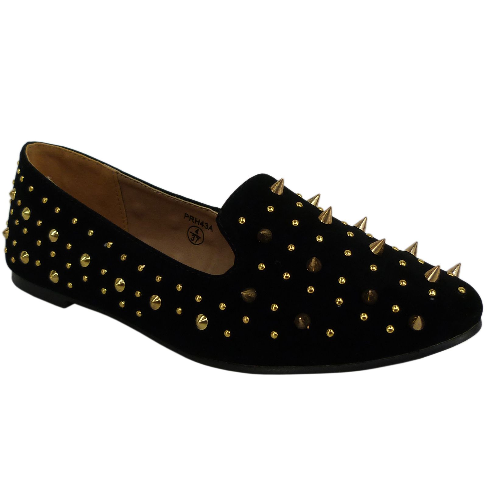 ByPublicDemand   F4 WOMENS LADIES SPIKE Nieten verziert FLAT FASHION