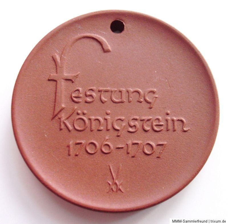 DDR Medaille Johann Friedrich Böttger Festung Königstein Meissener