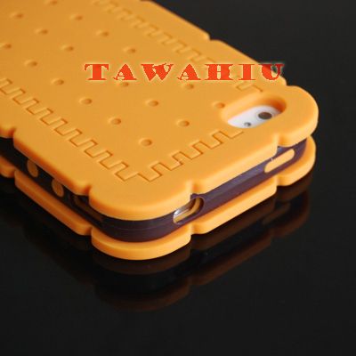 IPHONE 4 4S S LINE TPU CASE Keks Silikon Huelle Handy tasche Cover