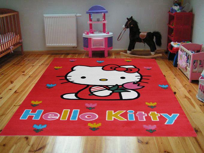 Disney Kinderteppich Hello Kitty 756   140x200 cm   Roter Teppich