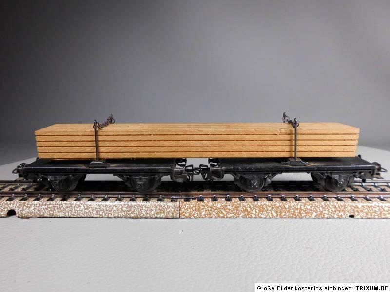 Märklin H0 Langholzwagen 2 achsige Drehschemel Wagen Güterwagen